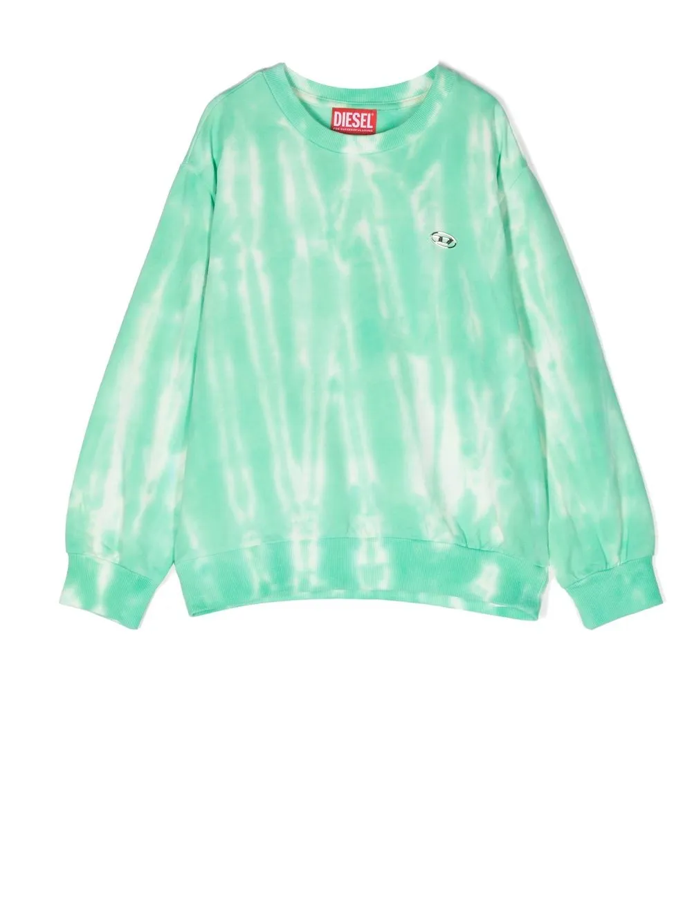 

Diesel Kids sudadera con estampado tie-dye - Verde