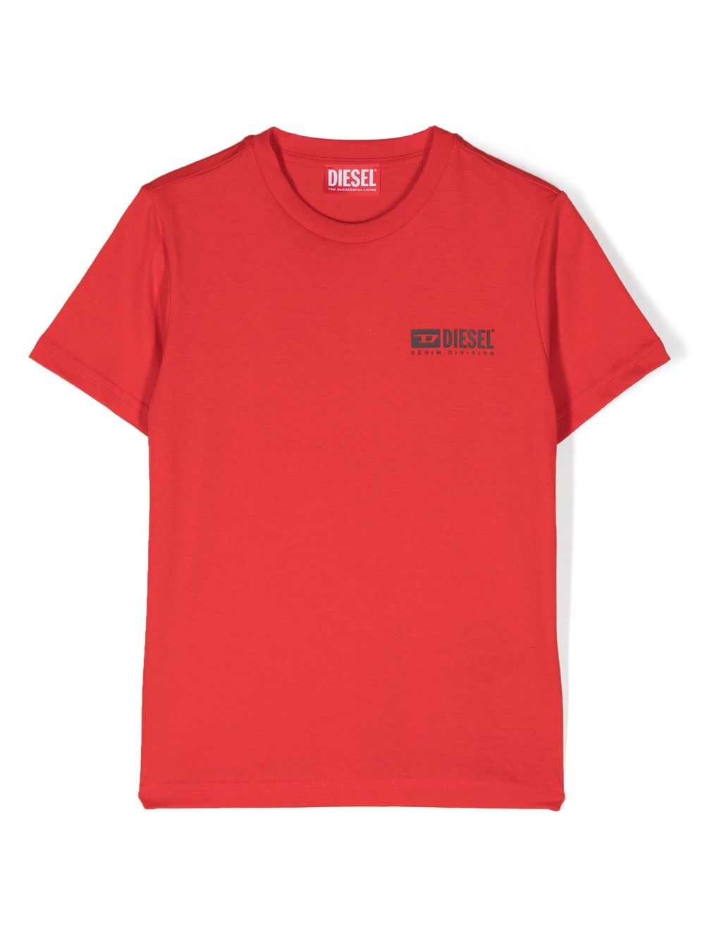 

Diesel Kids logo-print cotton T-shirt - Red