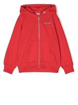 Kids red outlet zip hoodie