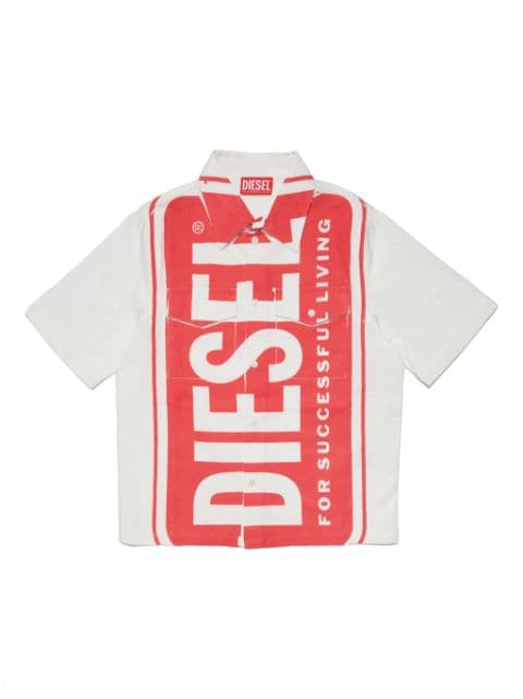 Diesel Kids logo-print short-sleeve shirt