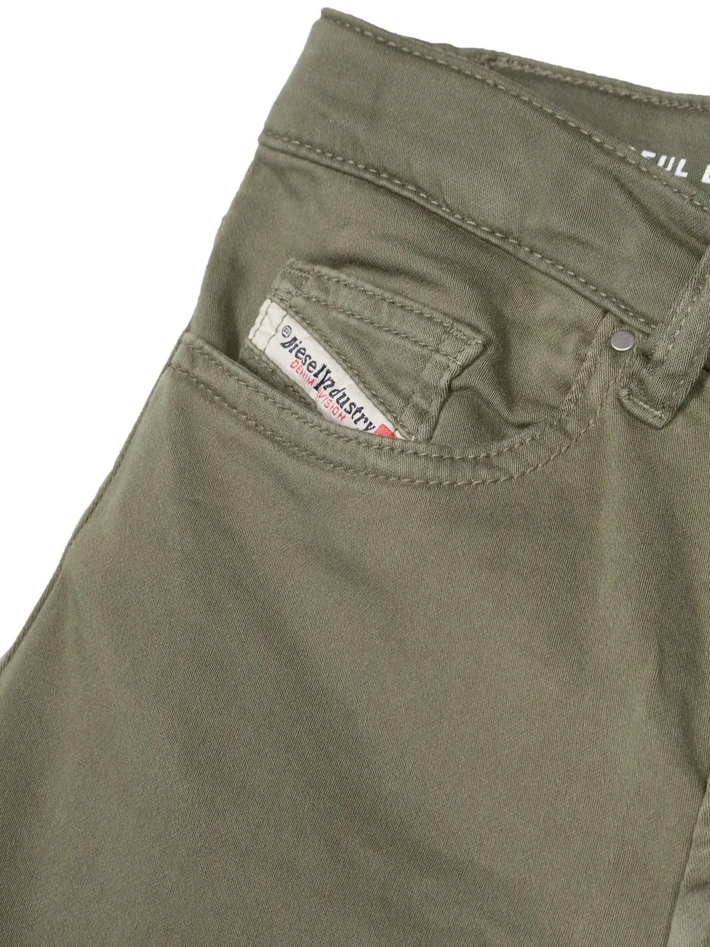 Diesel D-macs-sh-j Logo-patch Denim Shorts In Blue