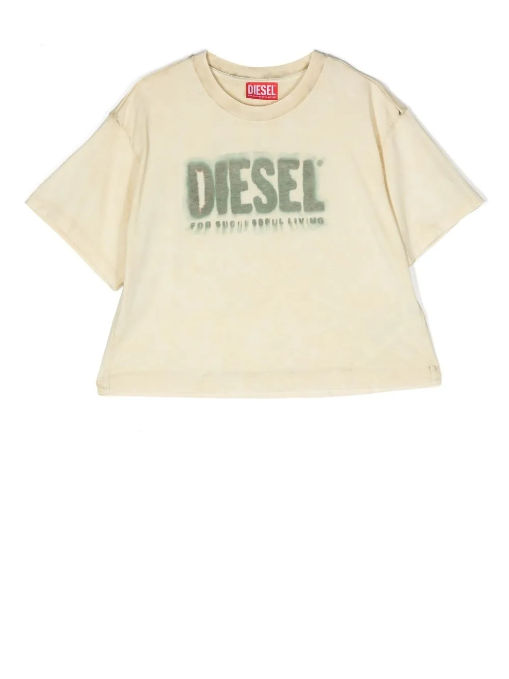 

Diesel Kids logo-print cotton T-shirt - Yellow