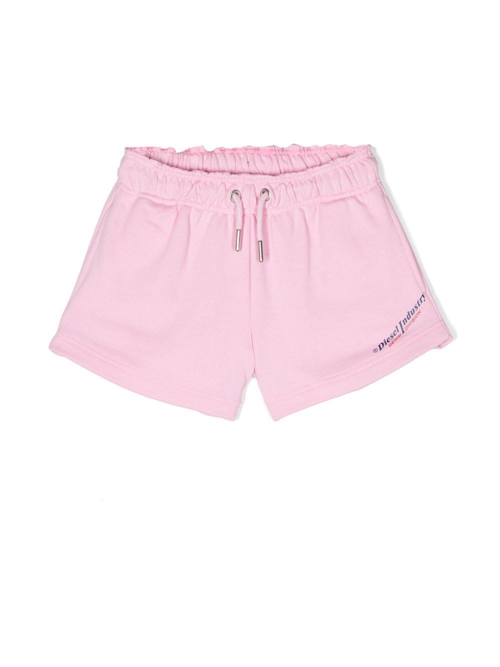 Diesel Kids' Calzoncini Drawstring Track Shorts In Pink