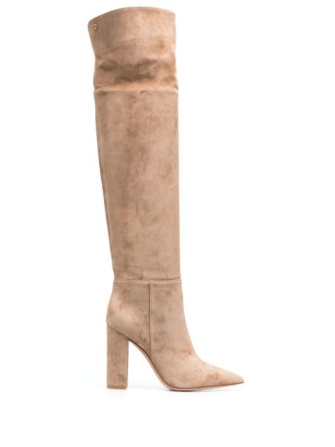 Gianvito Rossi 105mm pointed suede boots Women