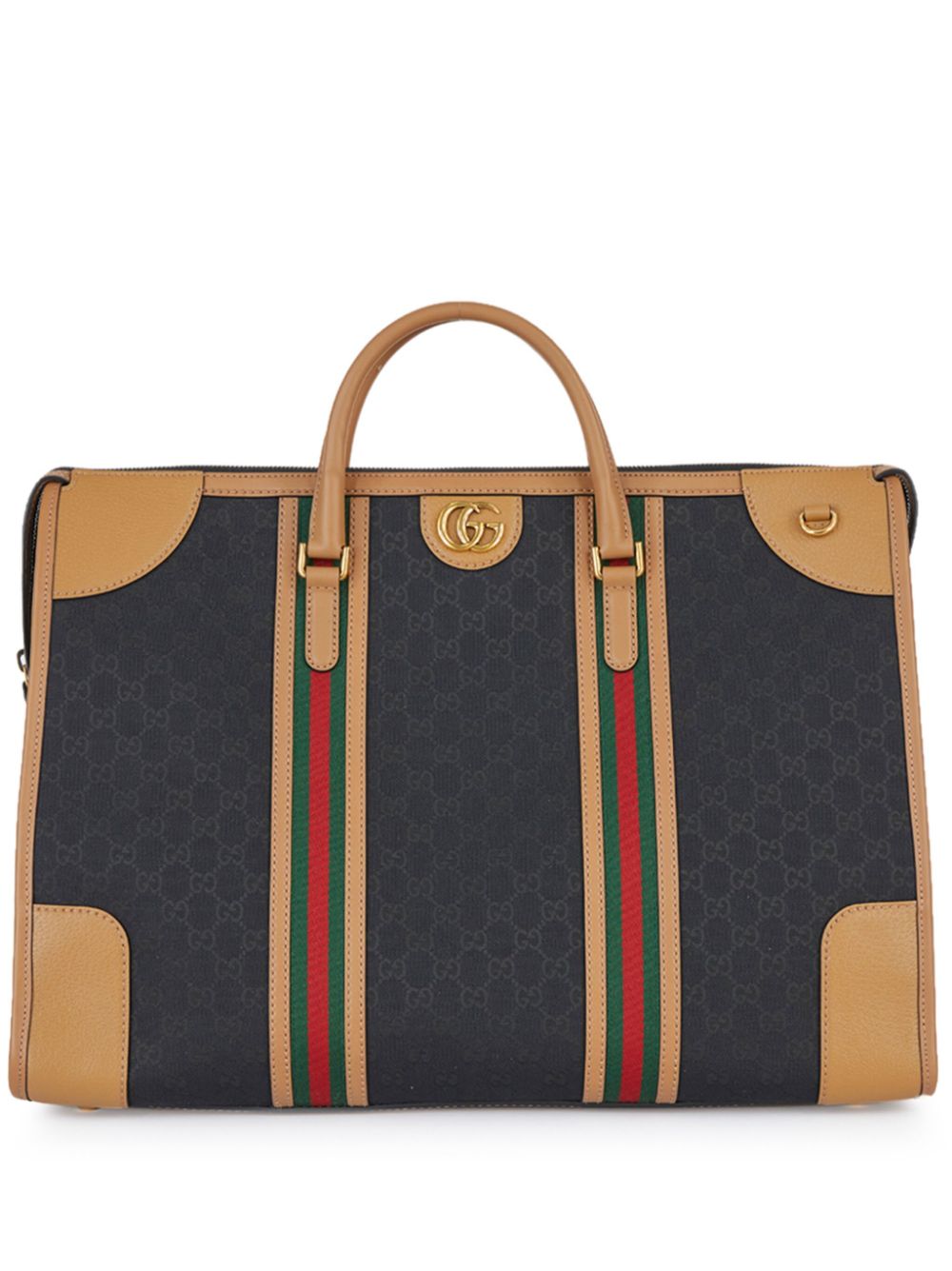 Gucci large canvas duffle bag - Black