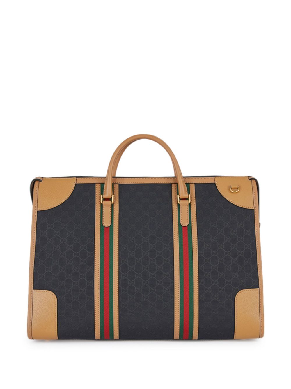 Gucci large canvas duffle bag - Black