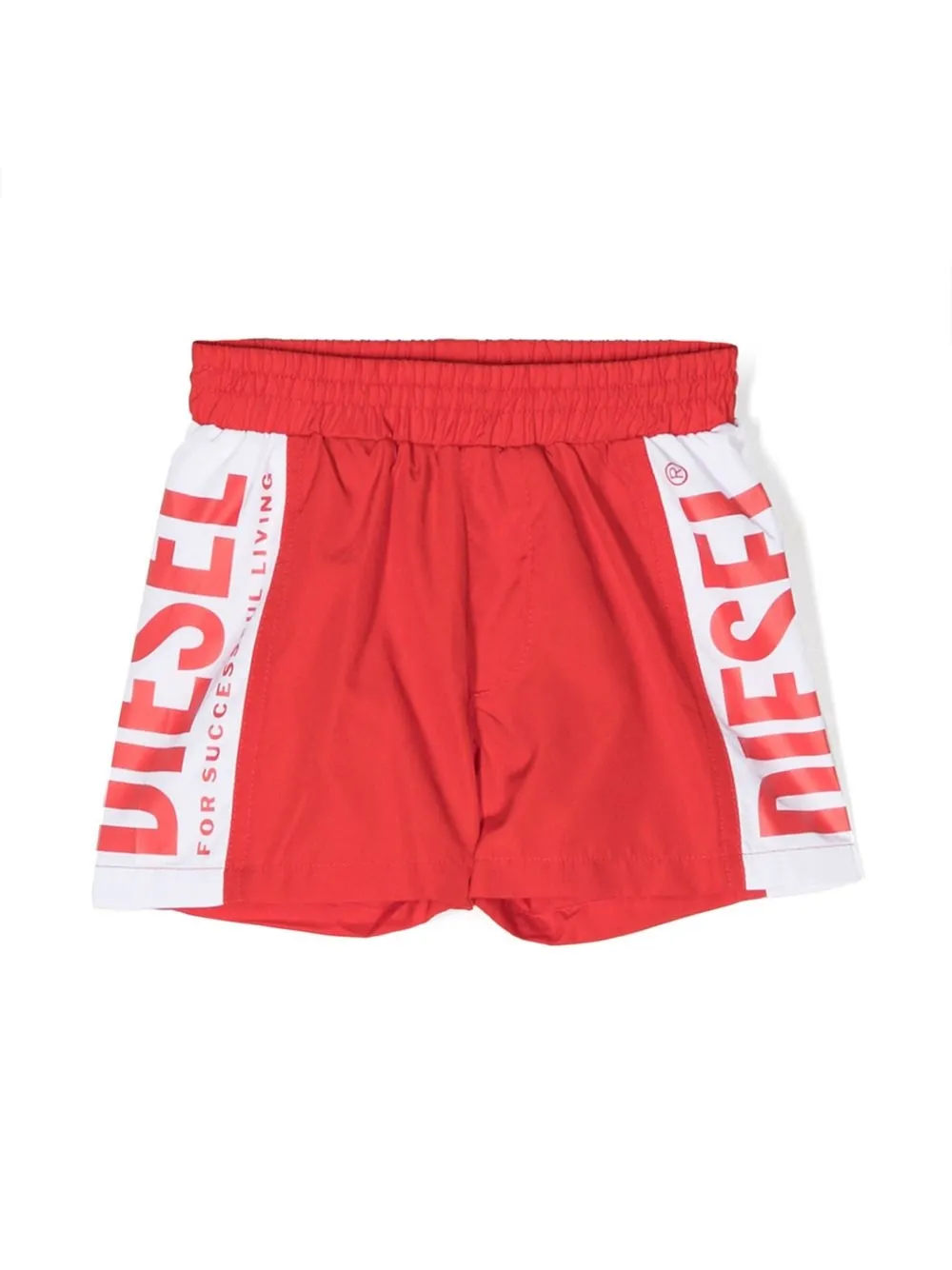 

Diesel Kids logo-print swim shorts - Red