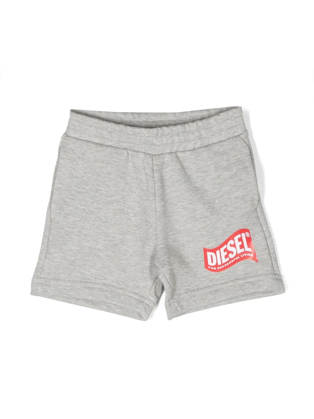 

Diesel Kids shorts con logo estampado - Gris