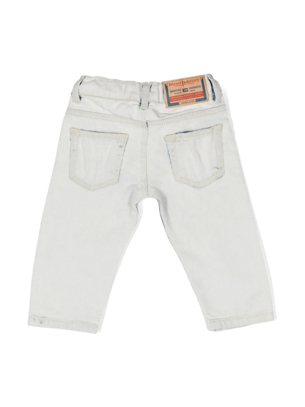 Diesel Kids Jeans met gewassen-effect - Wit