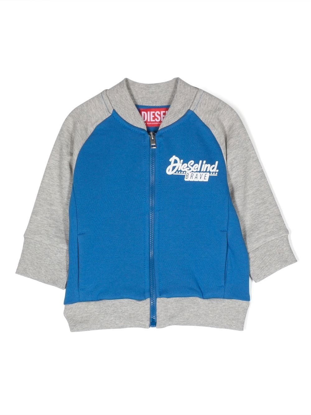 Sderb Sweat-shirt Diesel Two-tone Blue Cotton Sweatshirt With Zip