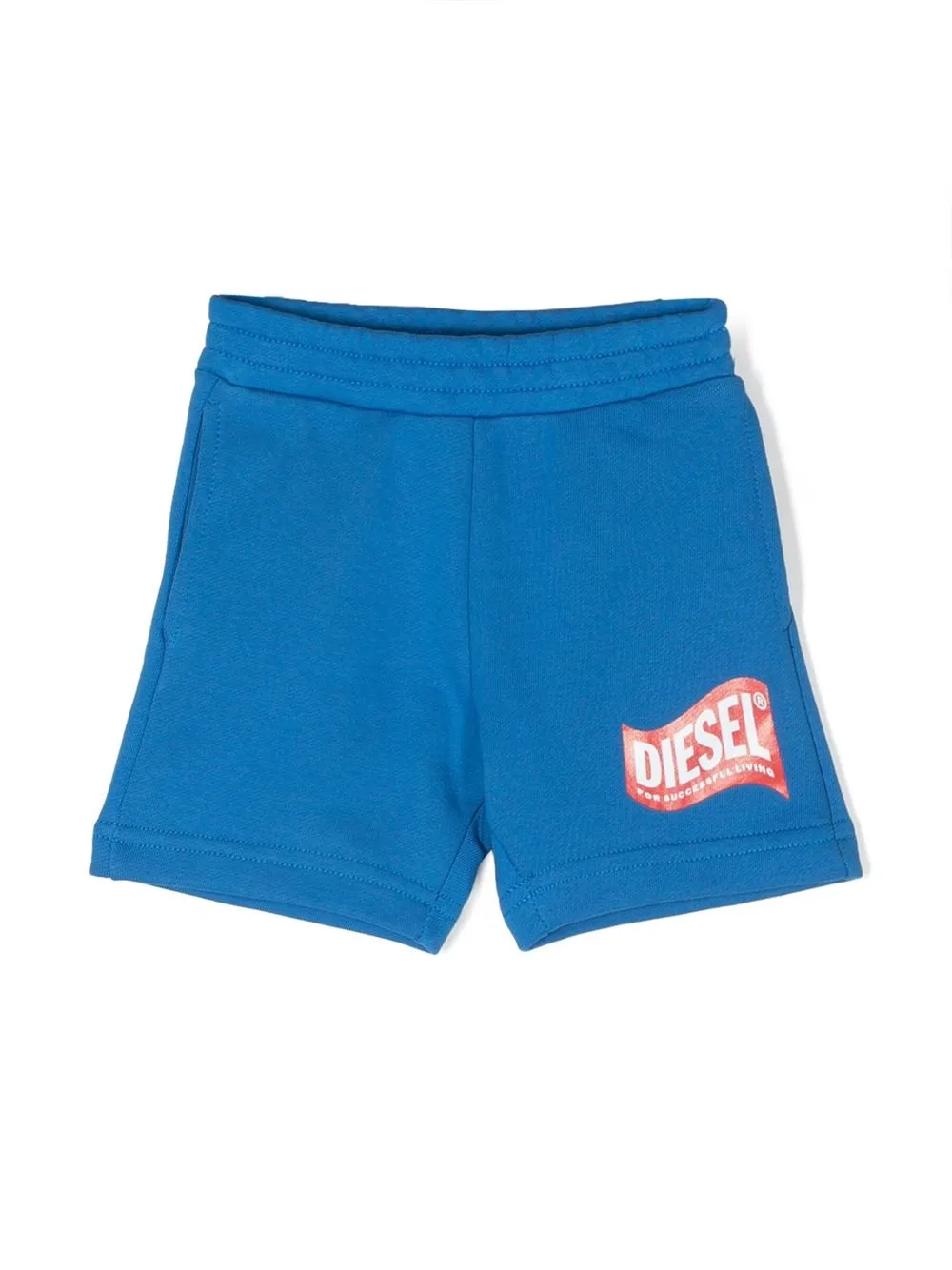 

Diesel Kids shorts con logo estampado - Azul