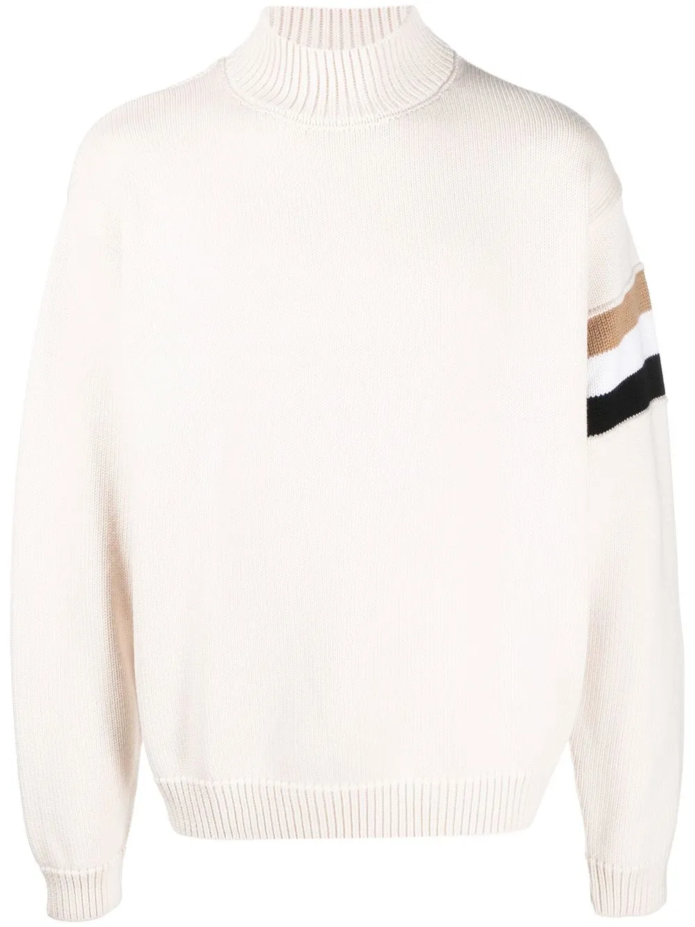 

BOSS crew-neck long-sleeve jumper - Neutrals