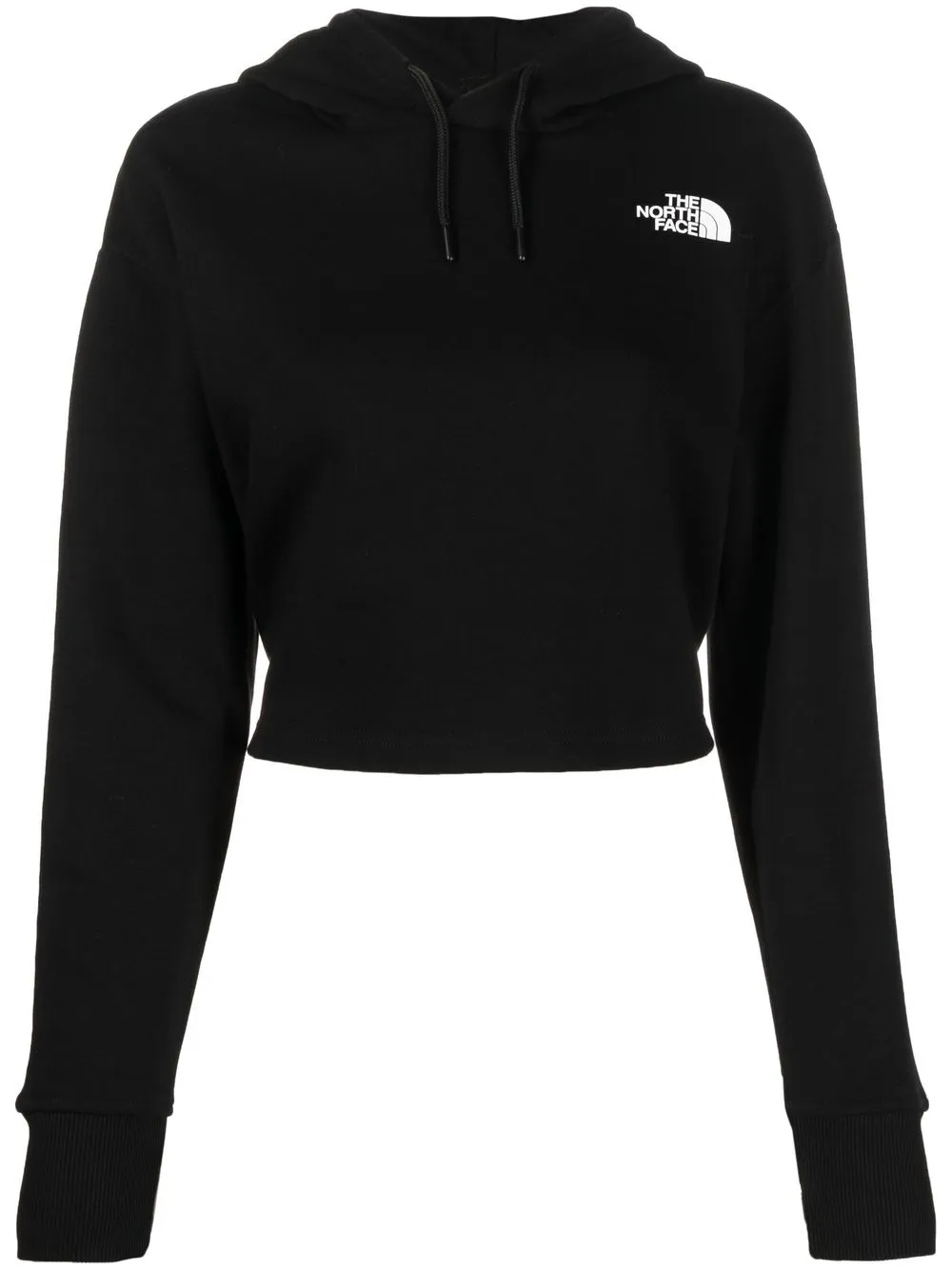 

The North Face logo-print long-sleeve hoodie - Black