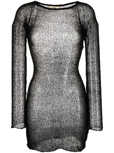 Ambra Maddalena Andy open-knit mini dress 