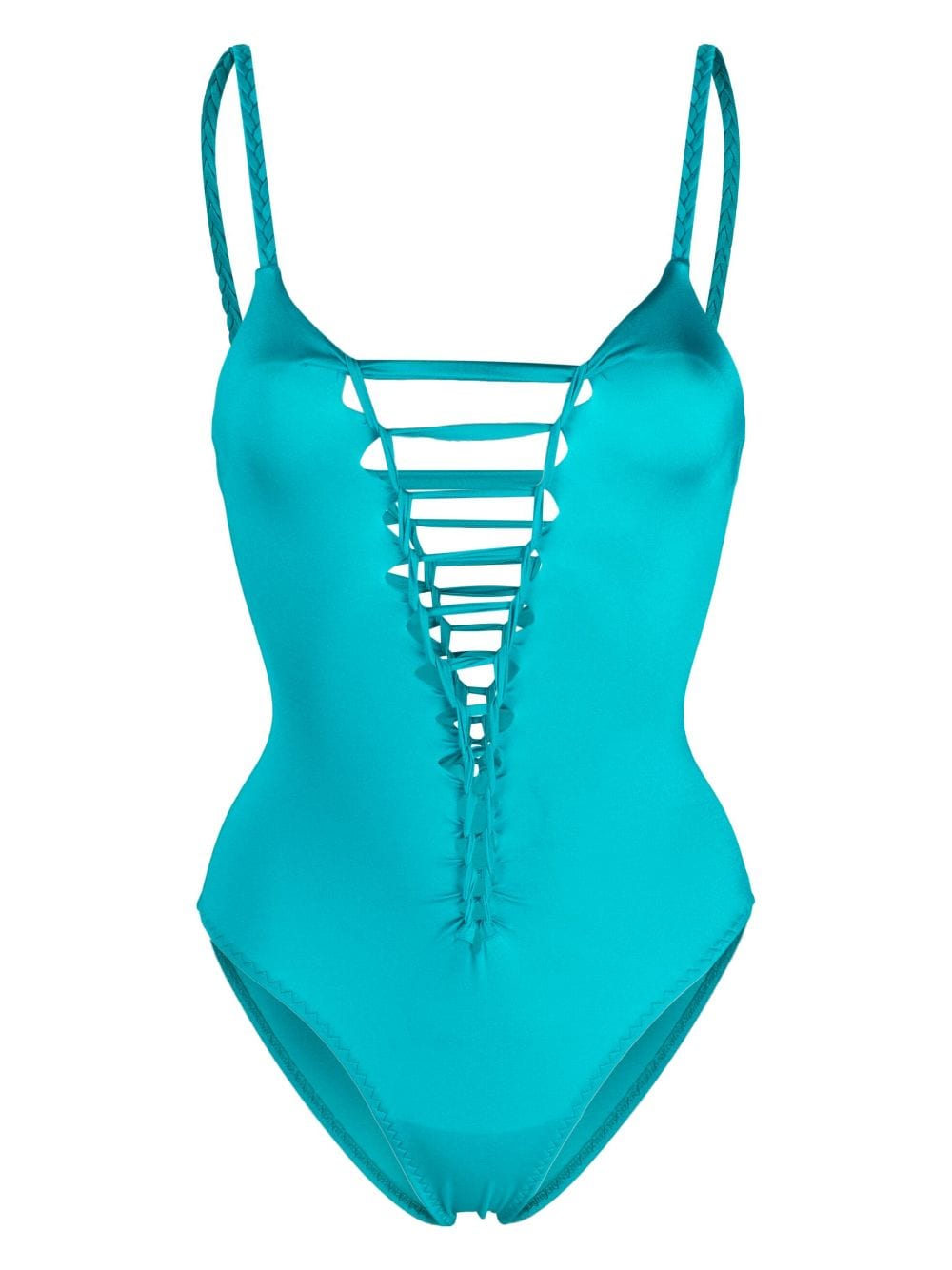 Agent Provocateur Womens Turquoise Marlow Cut-out Swimsuit