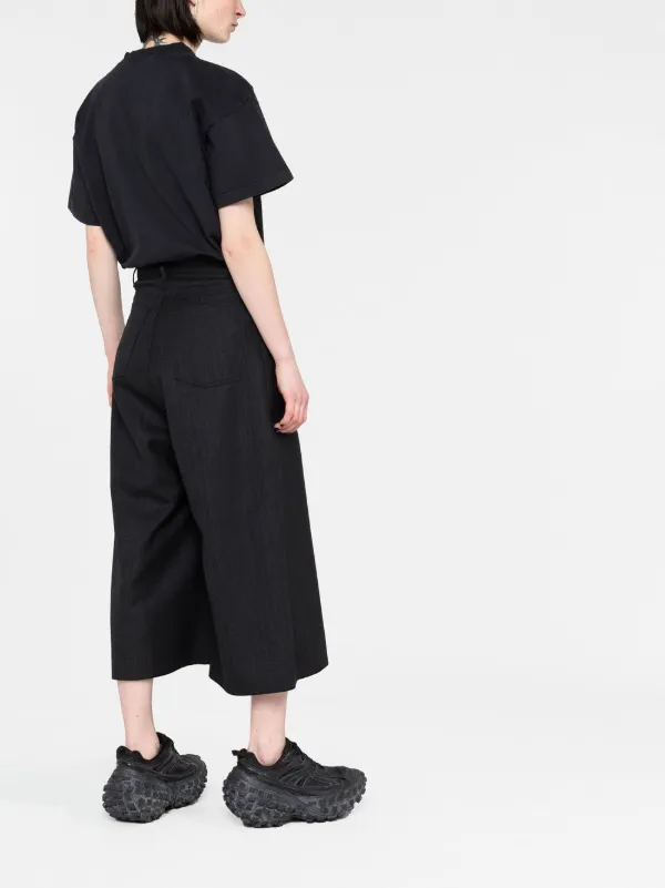 Balenciaga wide-leg Cropped Trousers | Black | FARFETCH