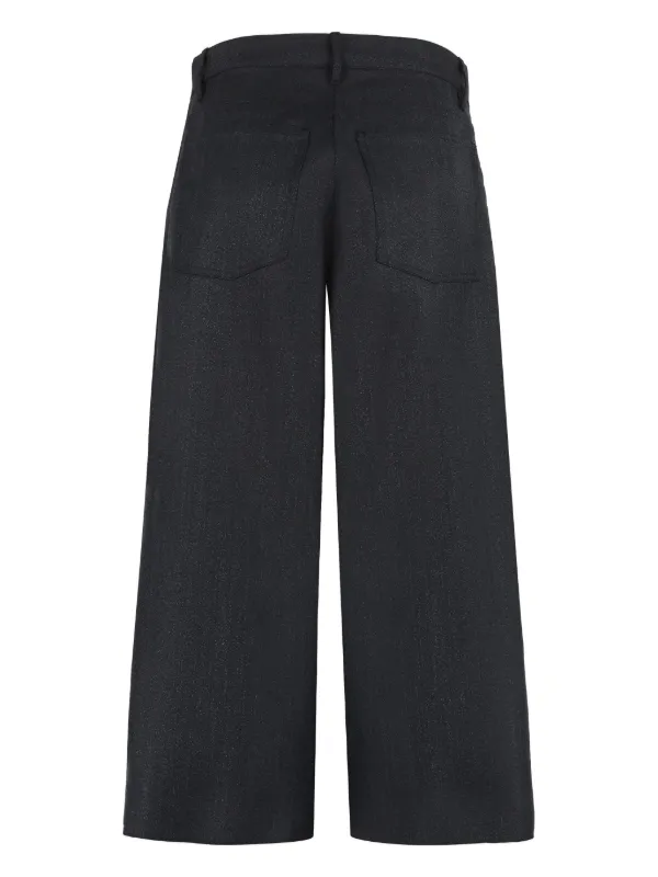 Balenciaga wide-leg Cropped Trousers | Black | FARFETCH