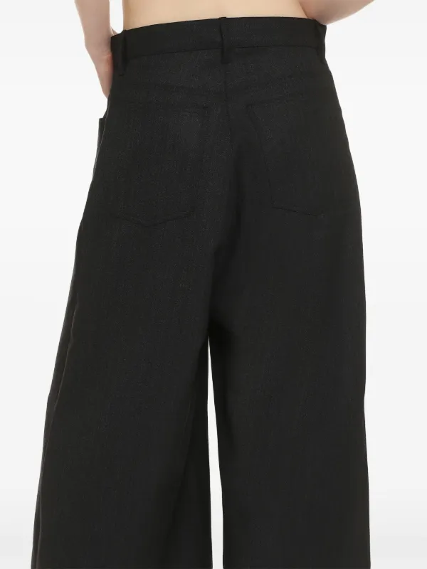 【BALENCIAGA】 Cropped パンツ Balenciaga Nail Polish Cropped Sweatpants in Faded Black