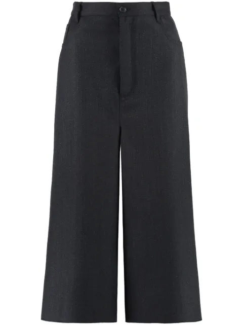 Balenciaga wide-leg cropped trousers