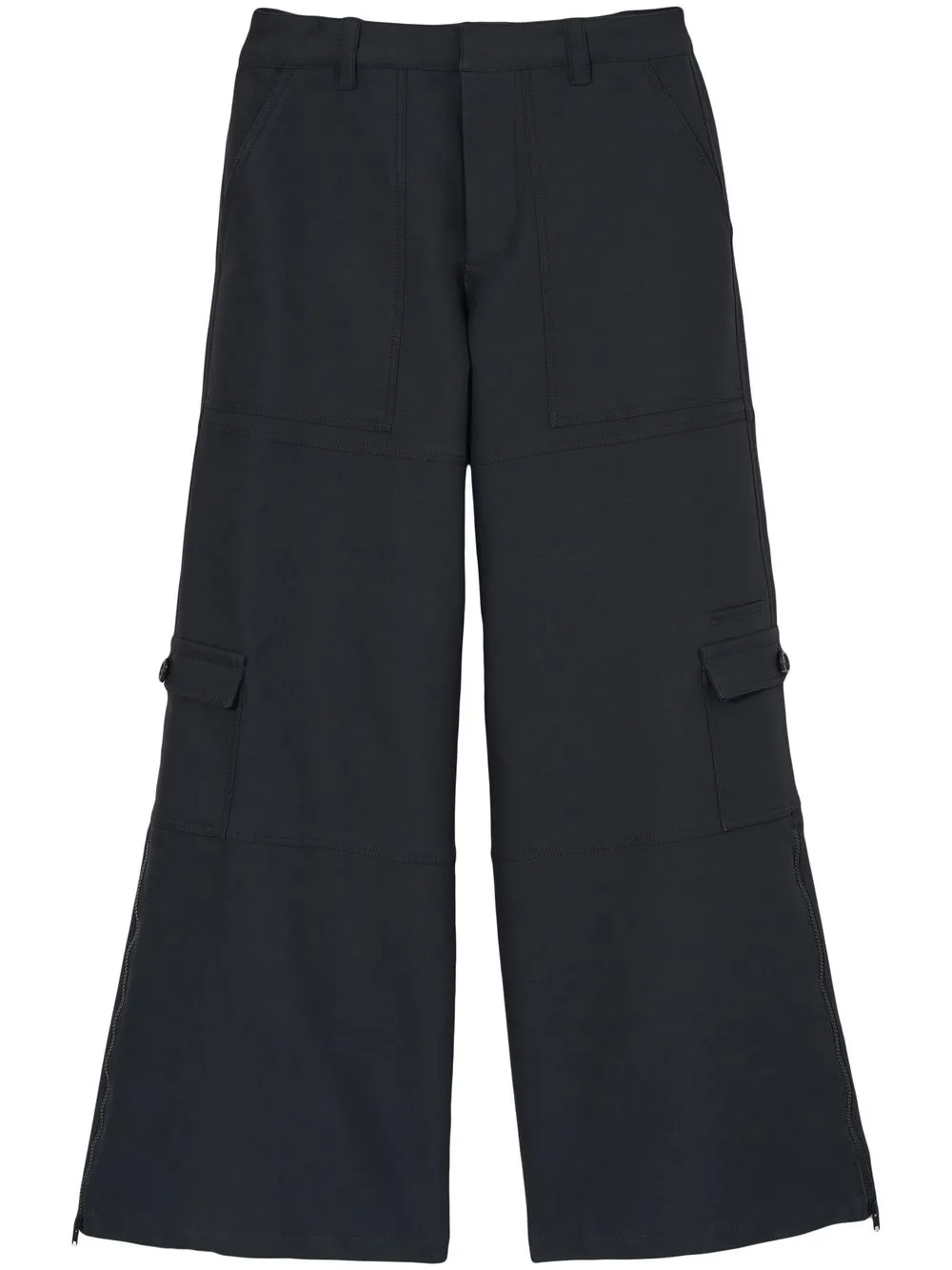 

Marc Jacobs cotton wide-leg cargo trousers - Black