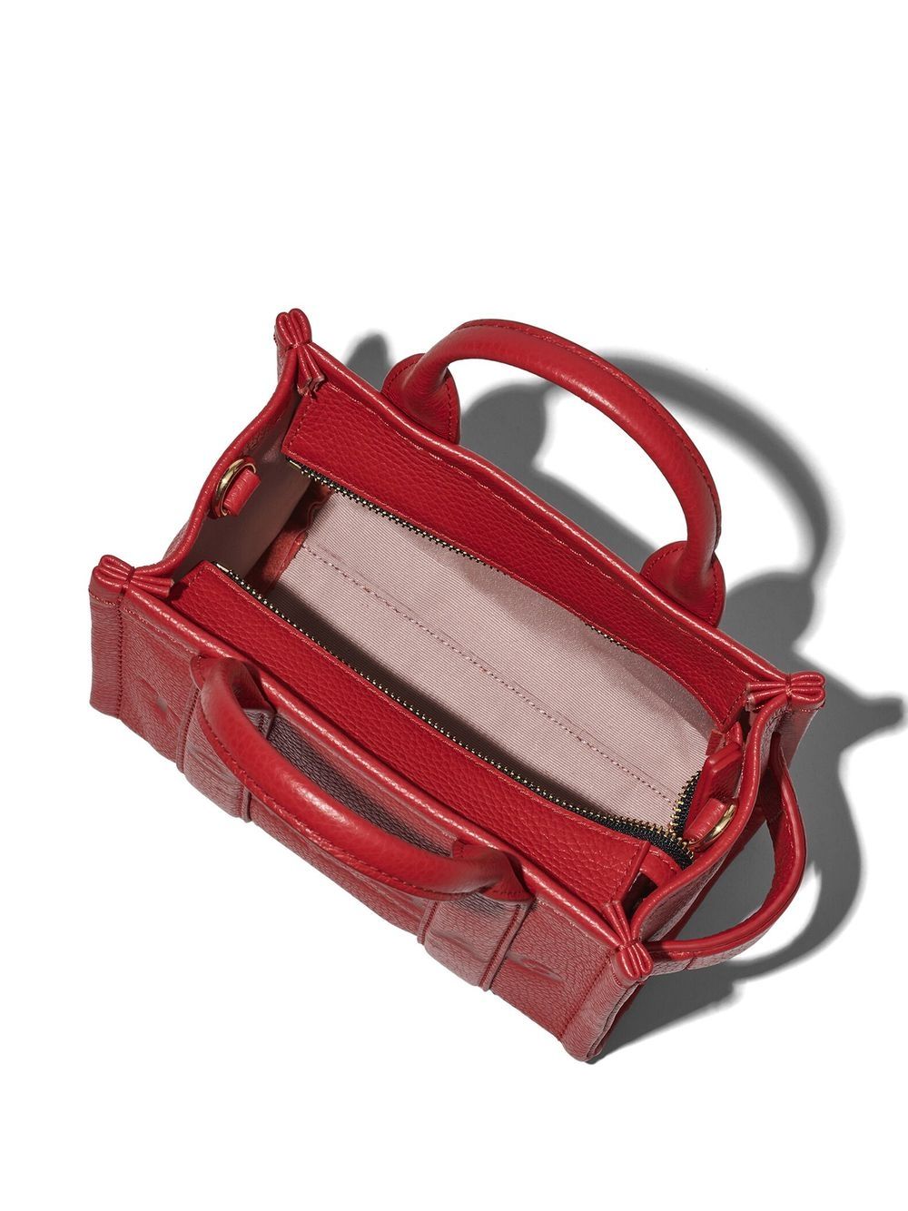 Shop Marc Jacobs The Leather Crossbody Tote Bag In Red