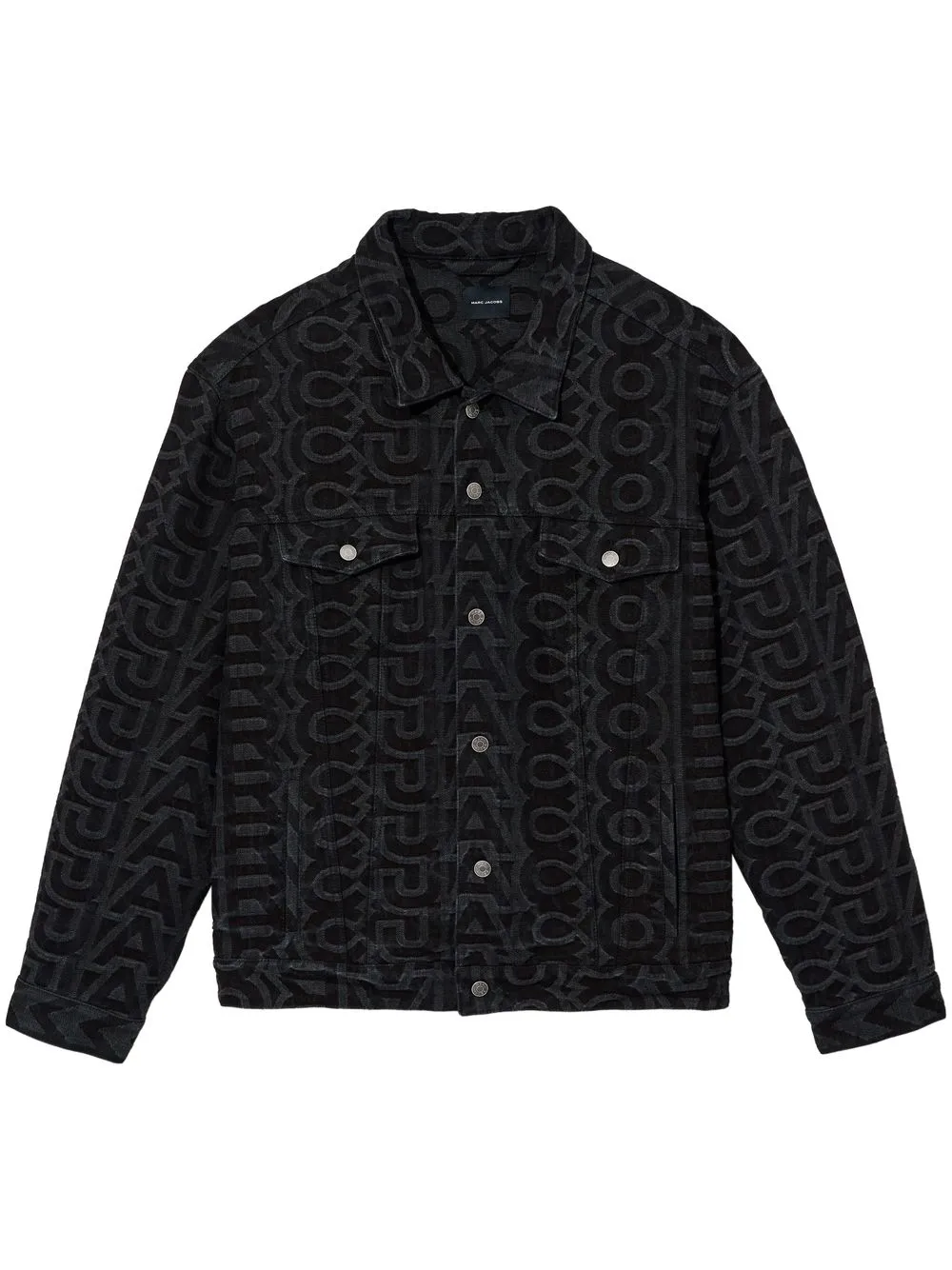 

Marc Jacobs monogram-pattern denim jacket - Black