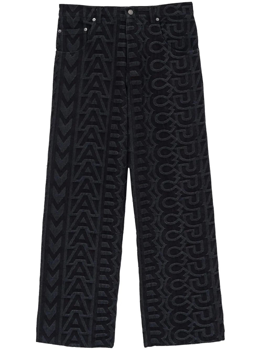 

Marc Jacobs monogram-pattern denim jeans - Black