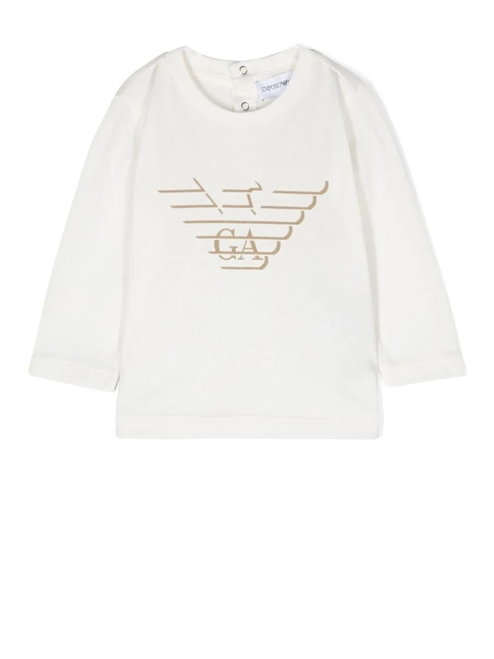 

Emporio Armani Kids logo-print cotton T-shirt - White