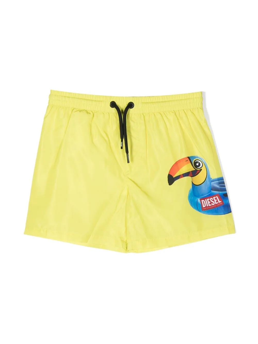 

Diesel Kids bird-print swim shorts - Yellow