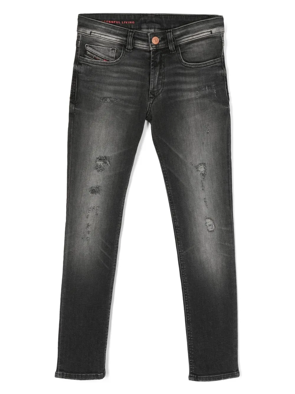 

Diesel Kids 1979 Sleenker slim distressed jeans - Black