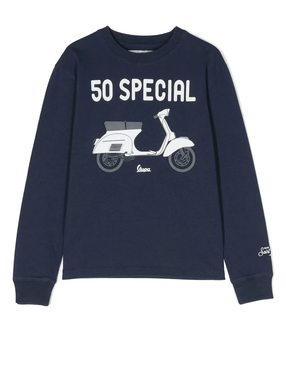 

MC2 Saint Barth Kids x Vespa 50 Special print sweater - Blue
