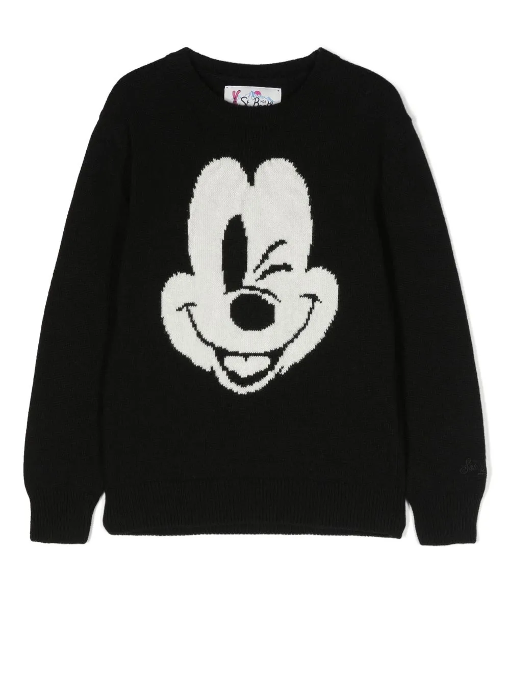 

MC2 Saint Barth Kids Mickey Mouse intarsia-knit jumper - Black