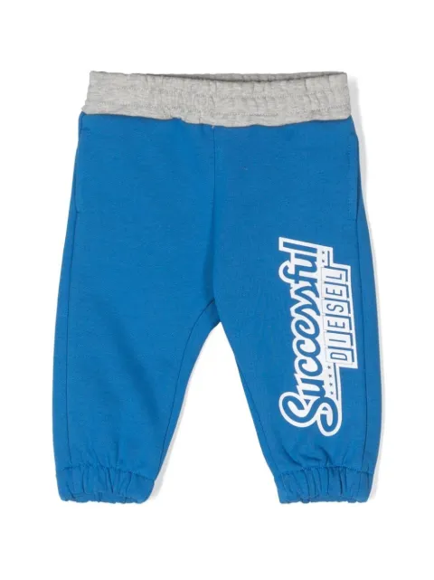 Diesel Kids logo-print track shorts