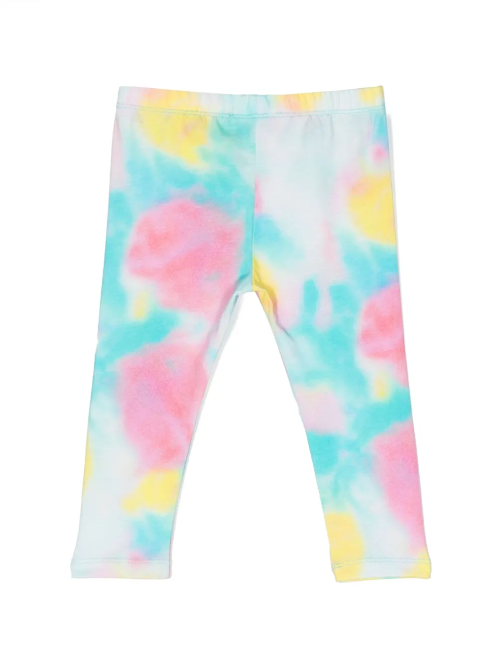 Shop Diesel Tie-dye Cotton Leggings In Pink