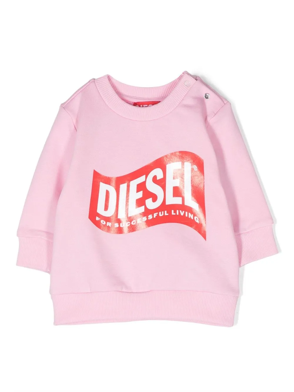 

Diesel Kids logo-print detail T-shirt - Pink