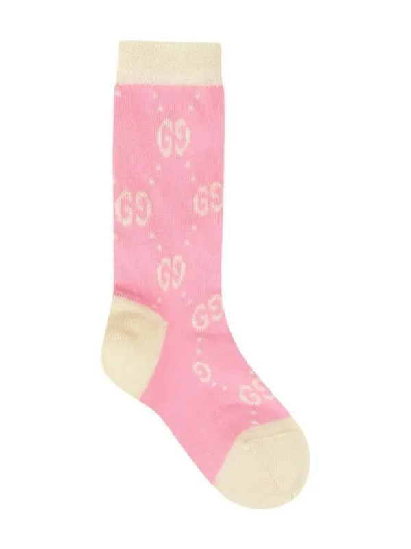 Gucci Kids GG logo print Socks Farfetch