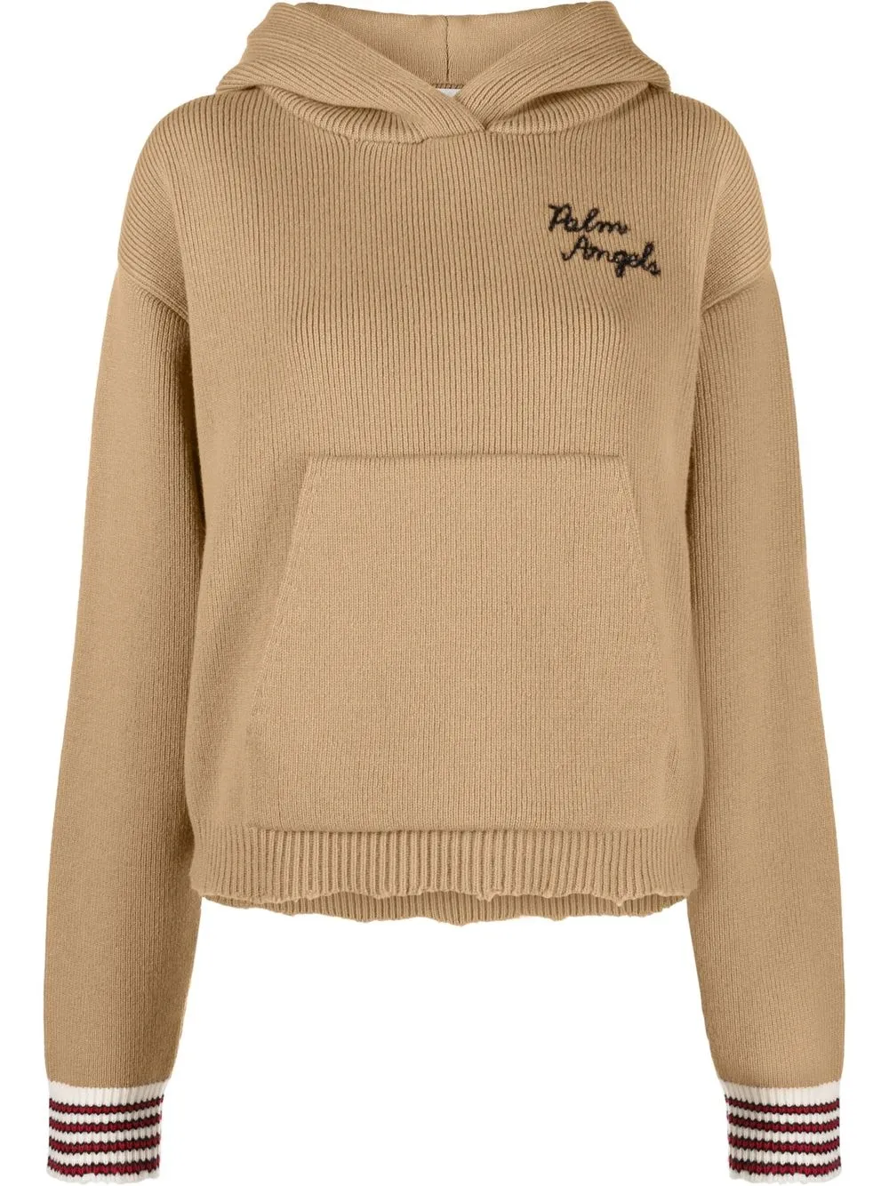 

Palm Angels hoodie con logo bordado - Marrón