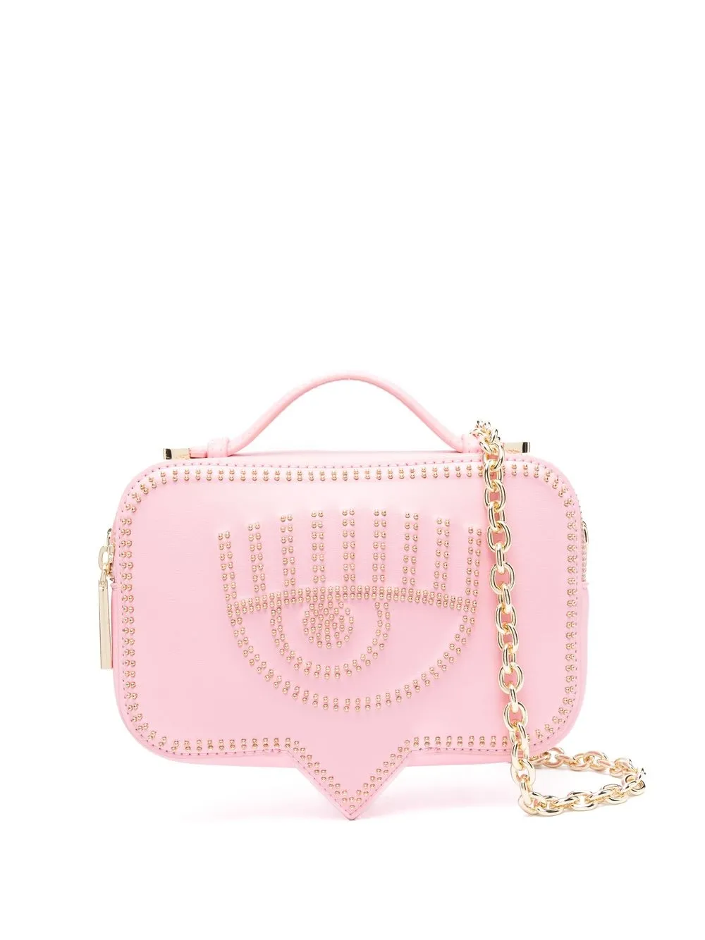 

Chiara Ferragni bolsa crossbody Eyelike con apliques - Rosado