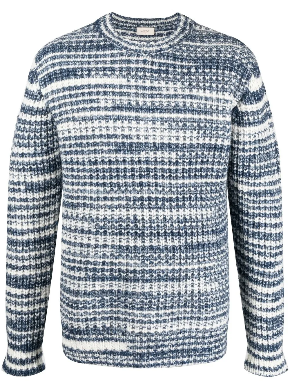 

Altea marl-knit ribbed-trim jumper - Blue