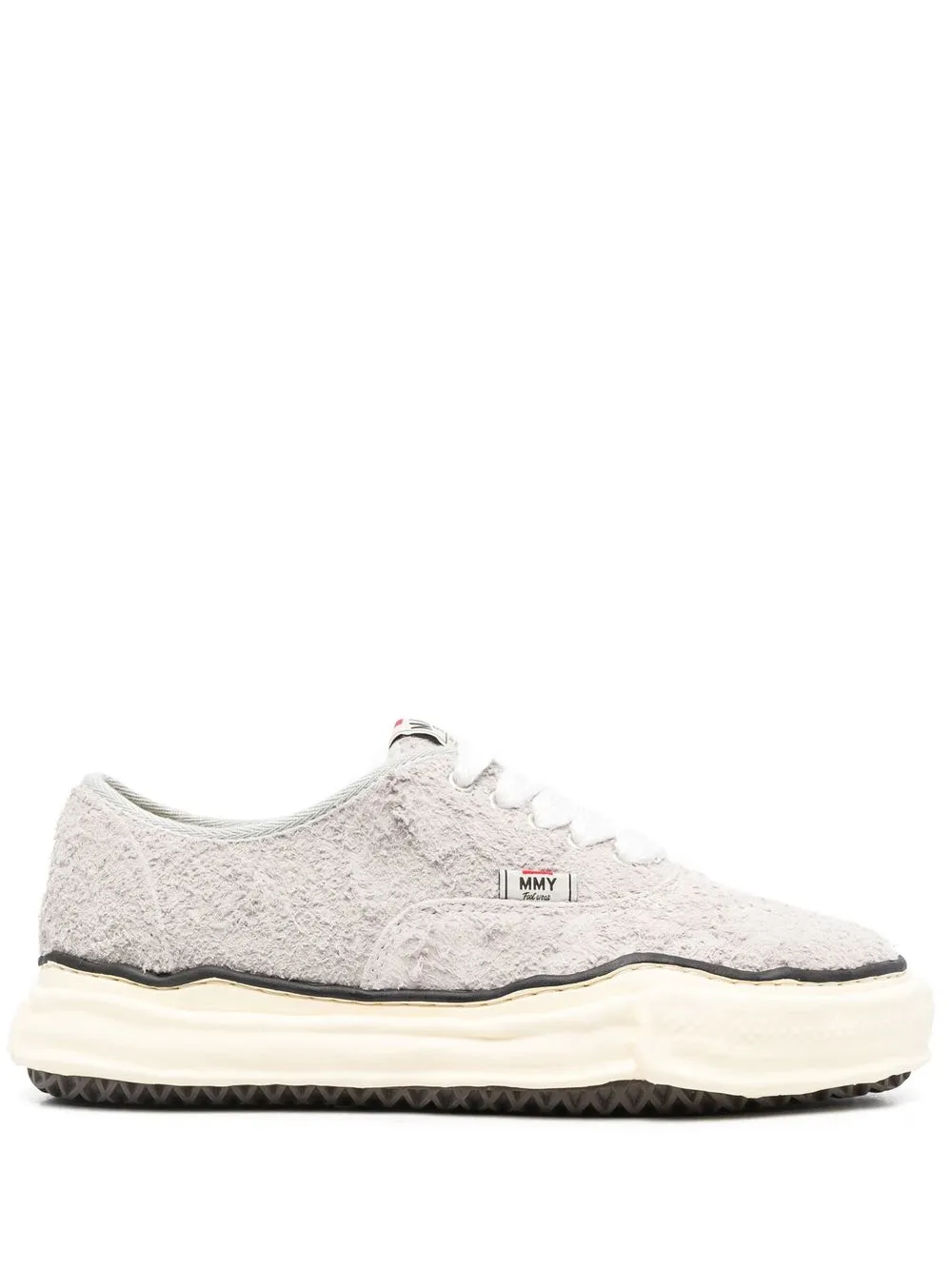 

Maison Mihara Yasuhiro textured lace-up sneakers - Grey