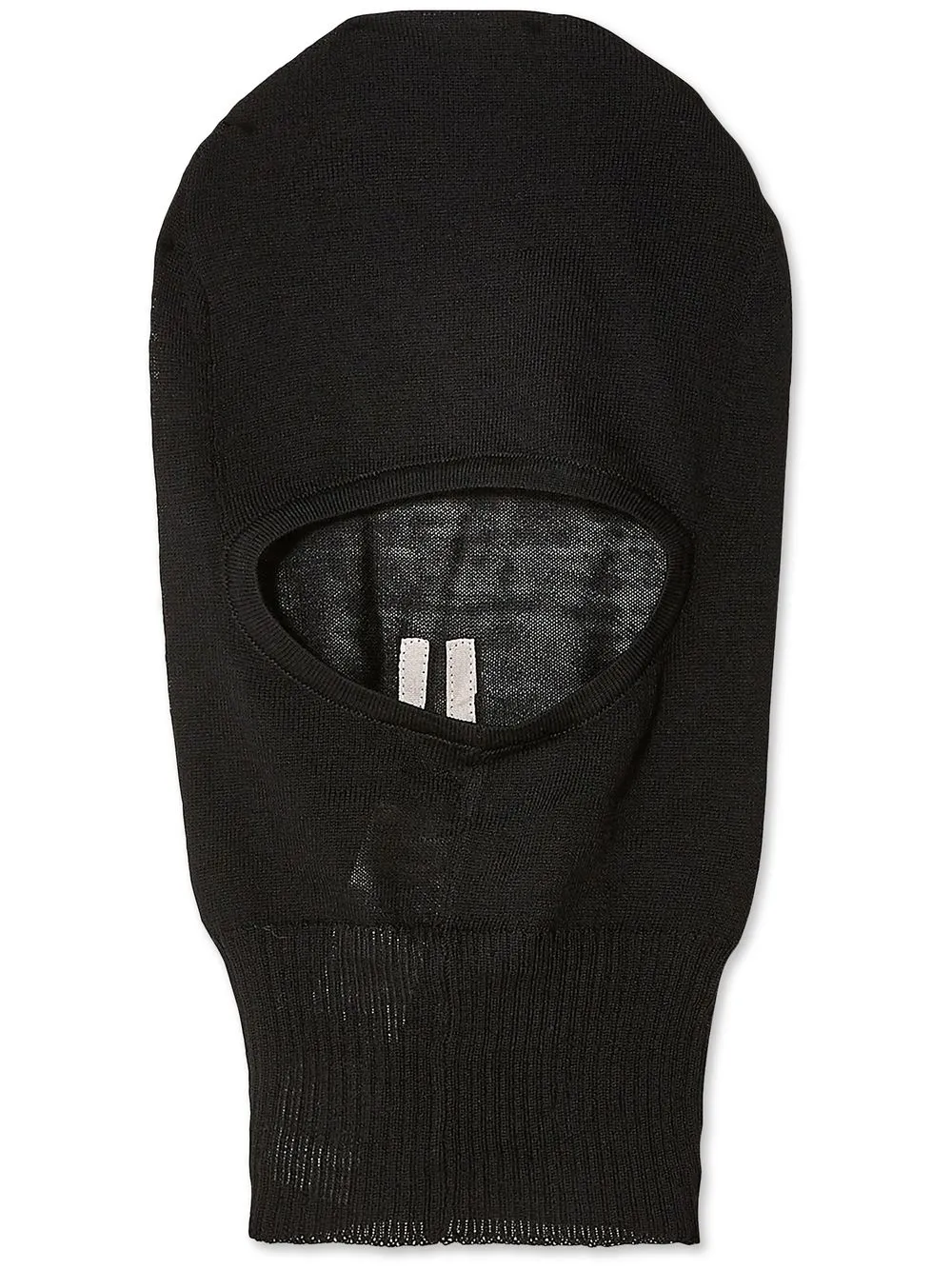 

Rick Owens gorro tejido estilo pasamontañas con logo - Negro