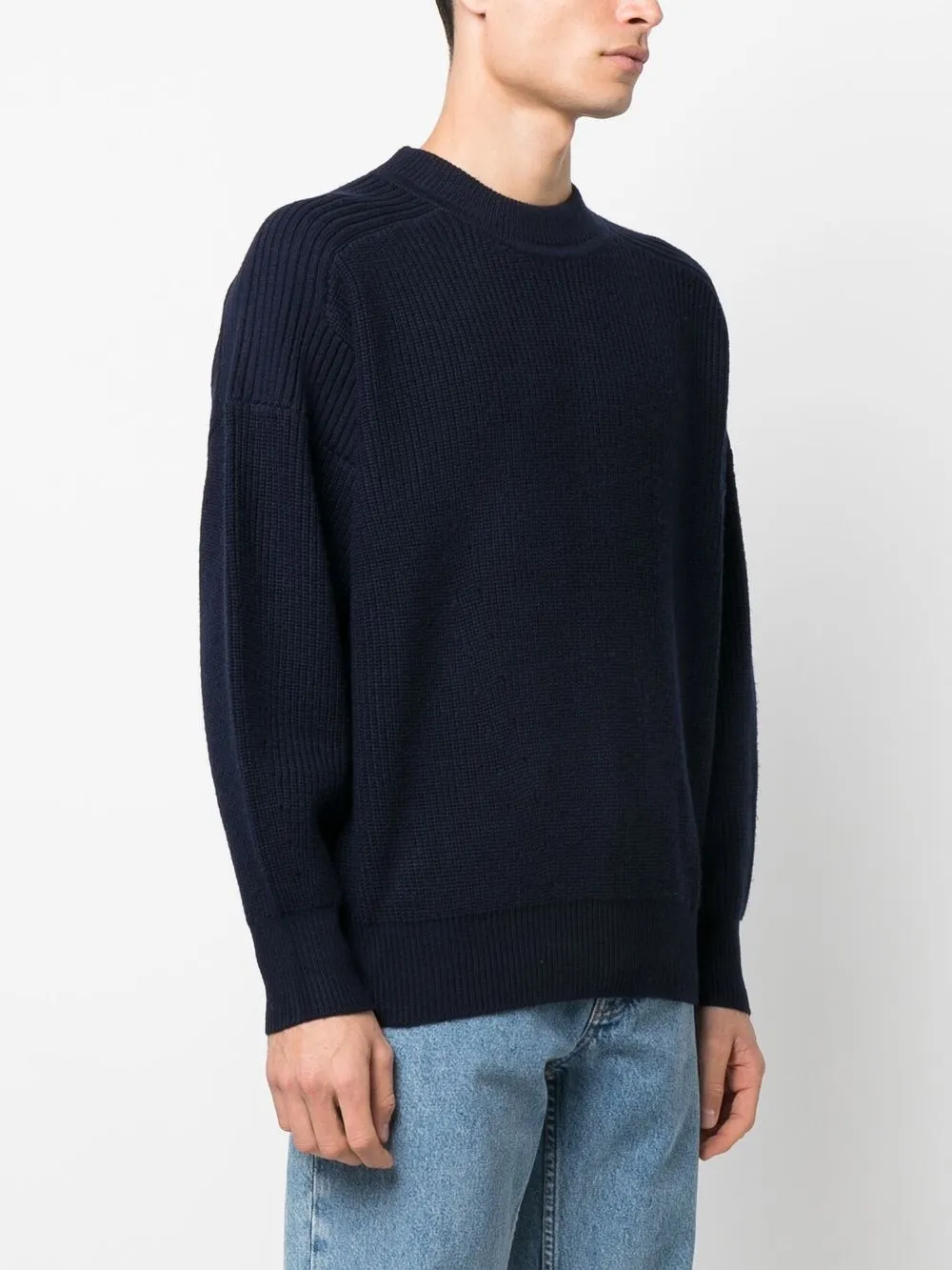 Isabel Marant Long Sleeved Crewneck Jumper In Blue