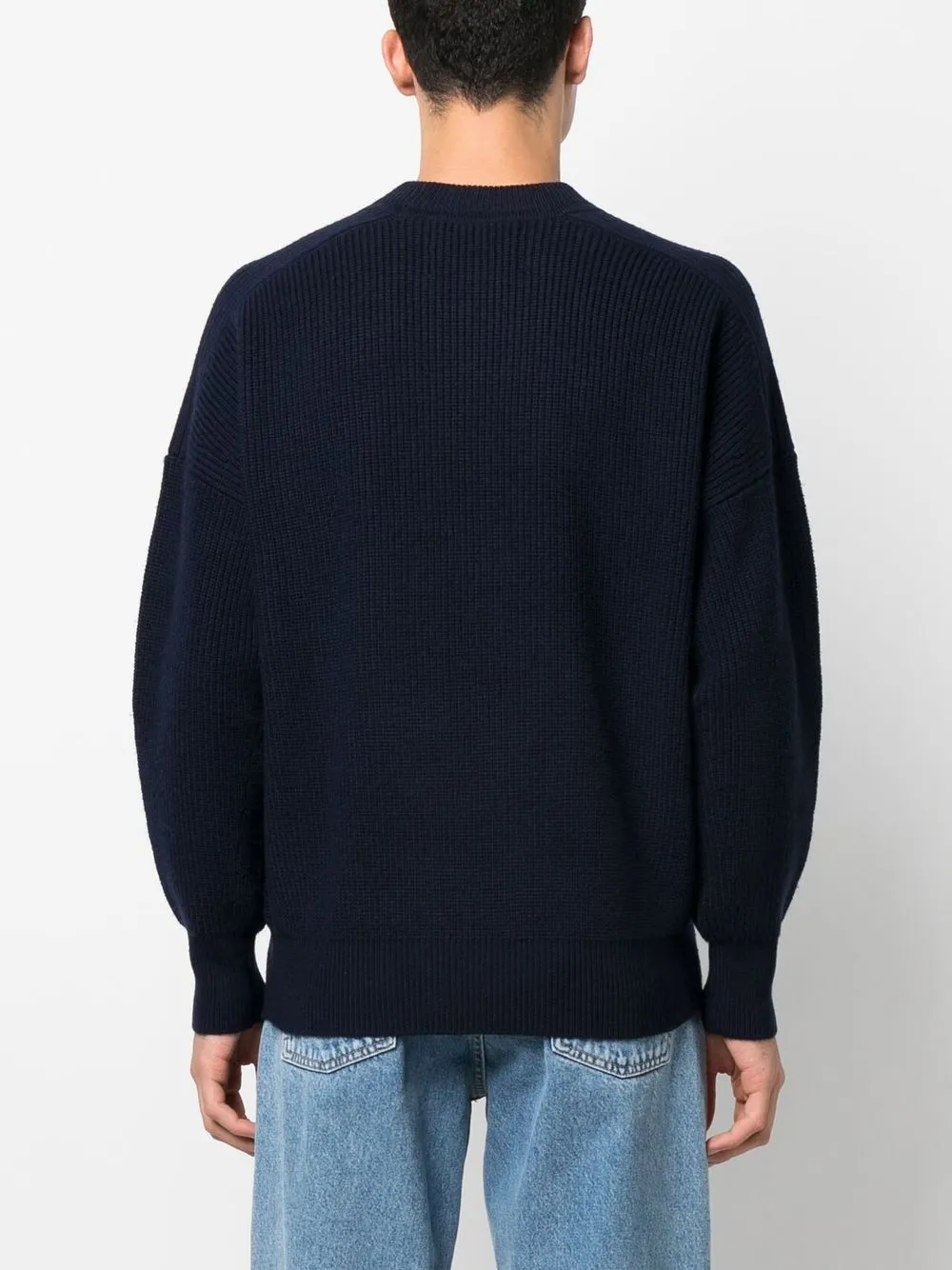 Isabel Marant Long Sleeved Crewneck Jumper In Blue