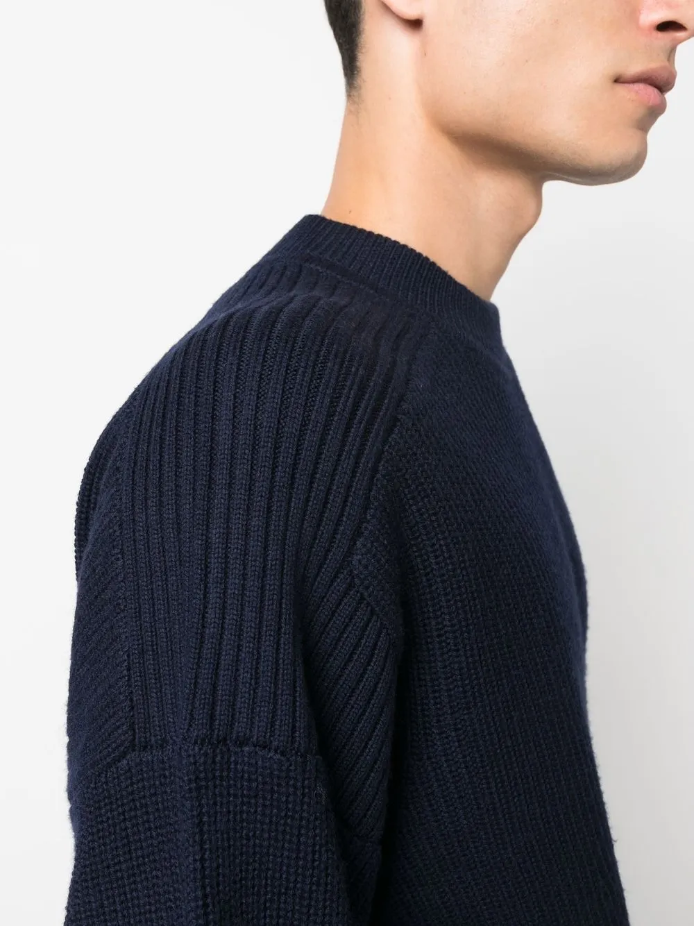 Isabel Marant Long Sleeved Crewneck Jumper In Blue
