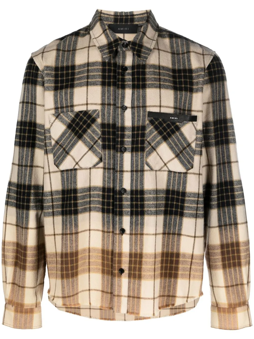 

AMIRI plaid-check long-sleeve shirt - Neutrals