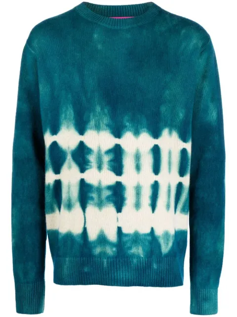 The Elder Statesman Kaschmirpullover mit Batikmuster