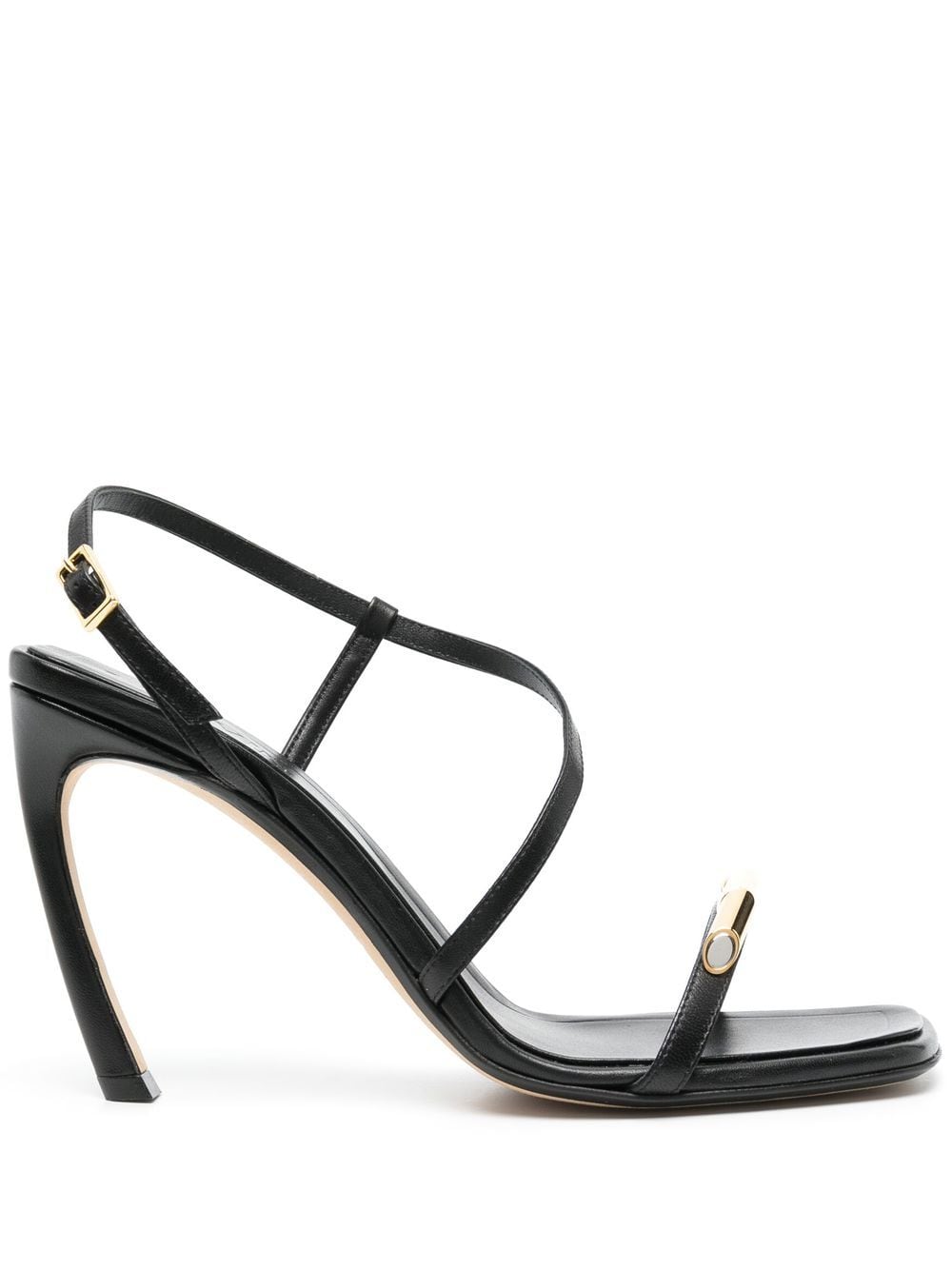 

Lanvin Swing 95 leather sandals - Black