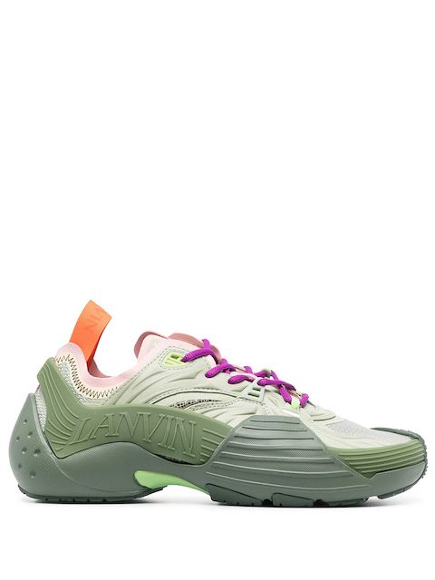 Lanvin multi-panel lace-up sneakers
