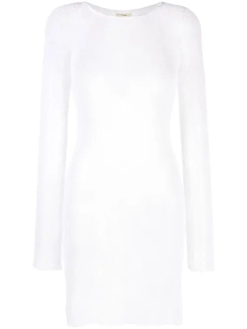 Robe courte Andy en maille ajourée - Ambra Maddalena - Modalova