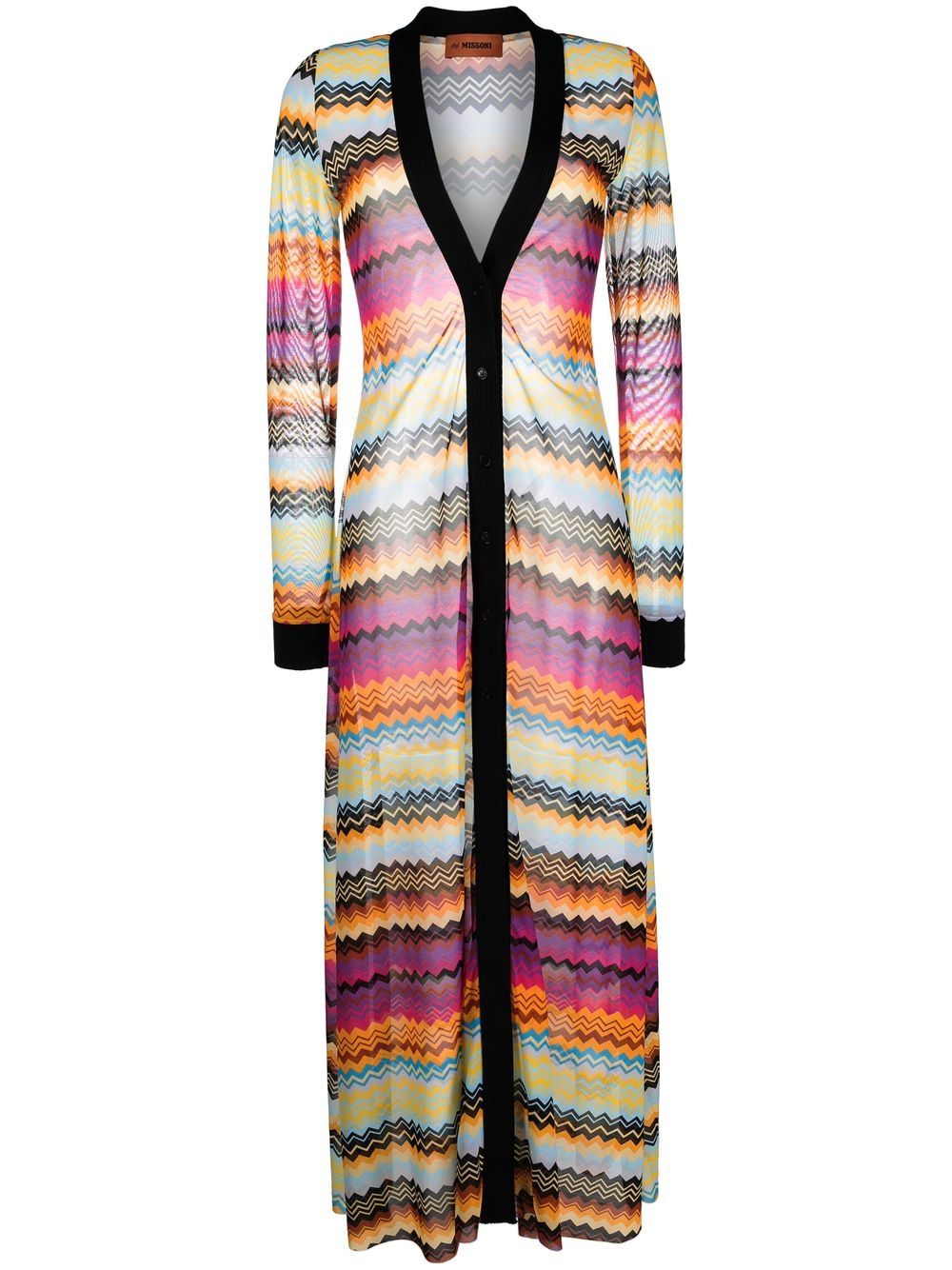 

Missoni zig-zag knitted maxi dress - Orange